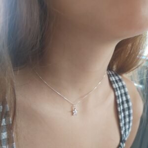 Silver Flower Necklace