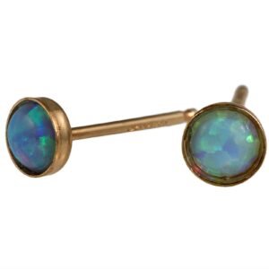 Classic opal stud earrings