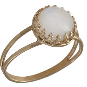 Moonstone Ring Gemstone Ring Rainbow Moonstone Jewelry Gold Filled Ring