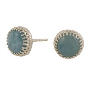 Aquamarine Earrings Sterling Silver Aquamarine studs