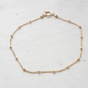 Dainty gold bracelet Gold filled satellite bracelet minimalist bracelet