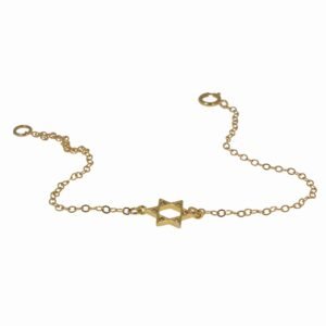 Gold Magen David Bracelet Star of David